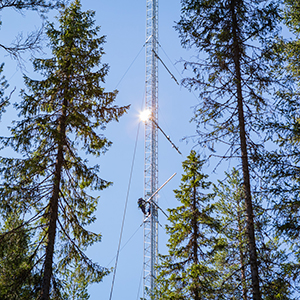 ICOS-tower Svartberget research station SLU
