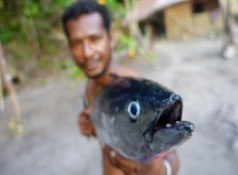 Man holding a fish