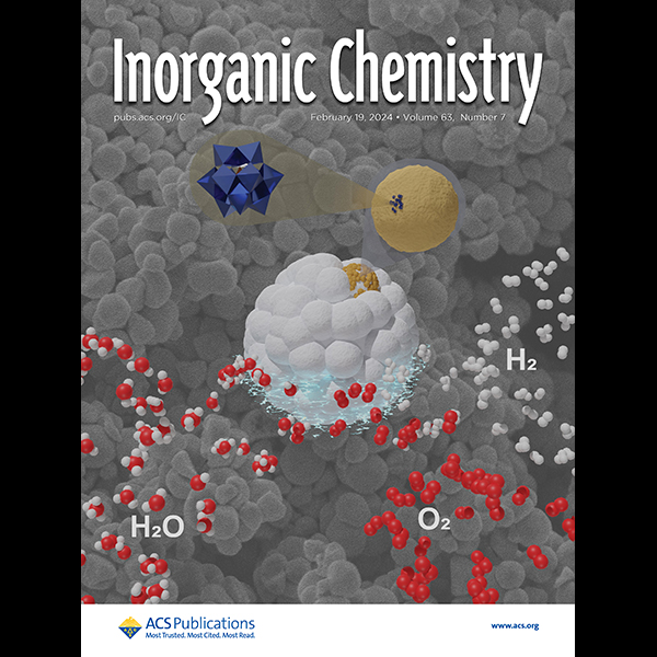 Omslag som illustrerar artikeln i Inorganic Chemistry