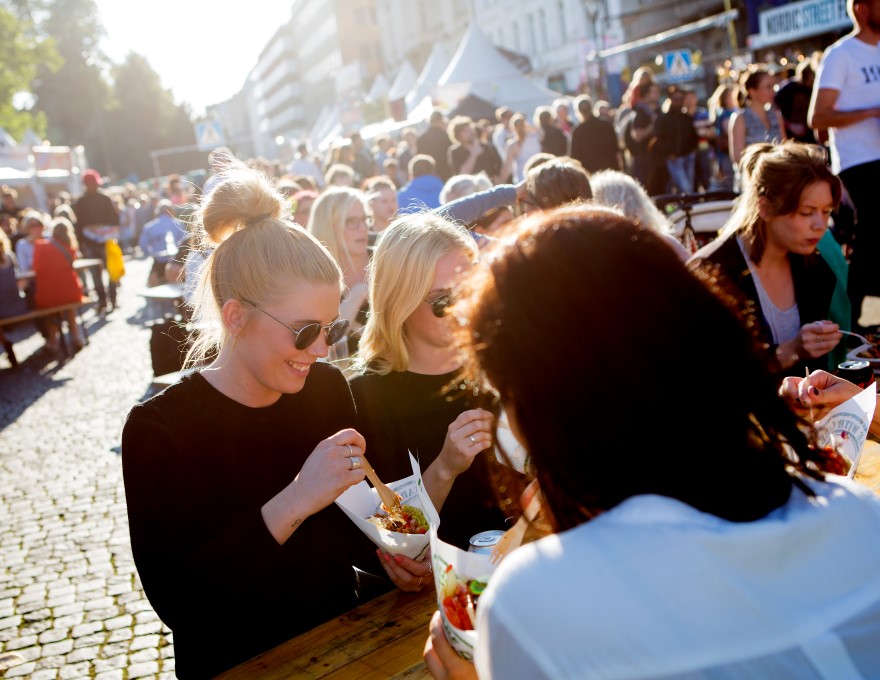 Street party in Malmö, photo.