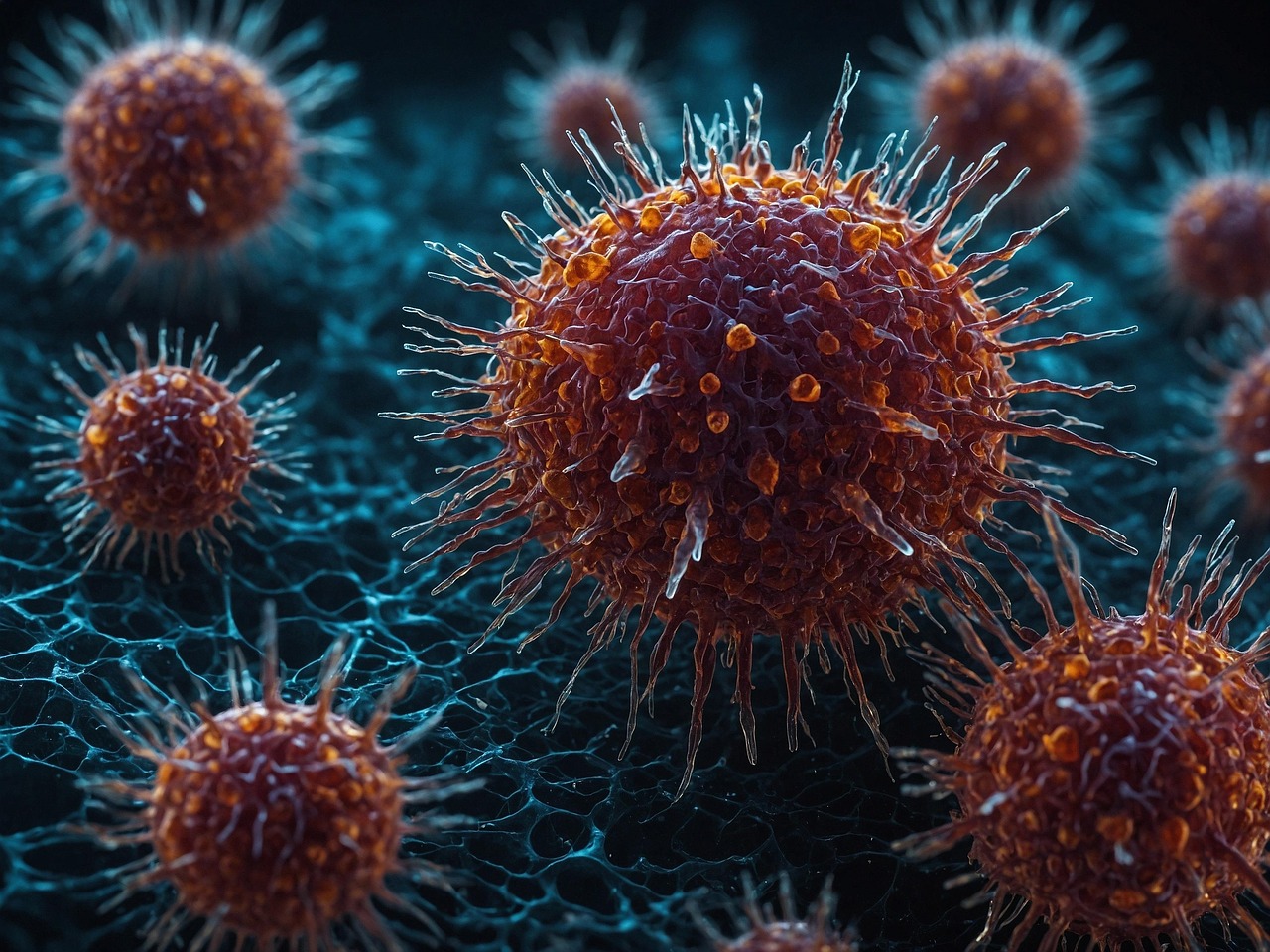 AI genereted picture on virus