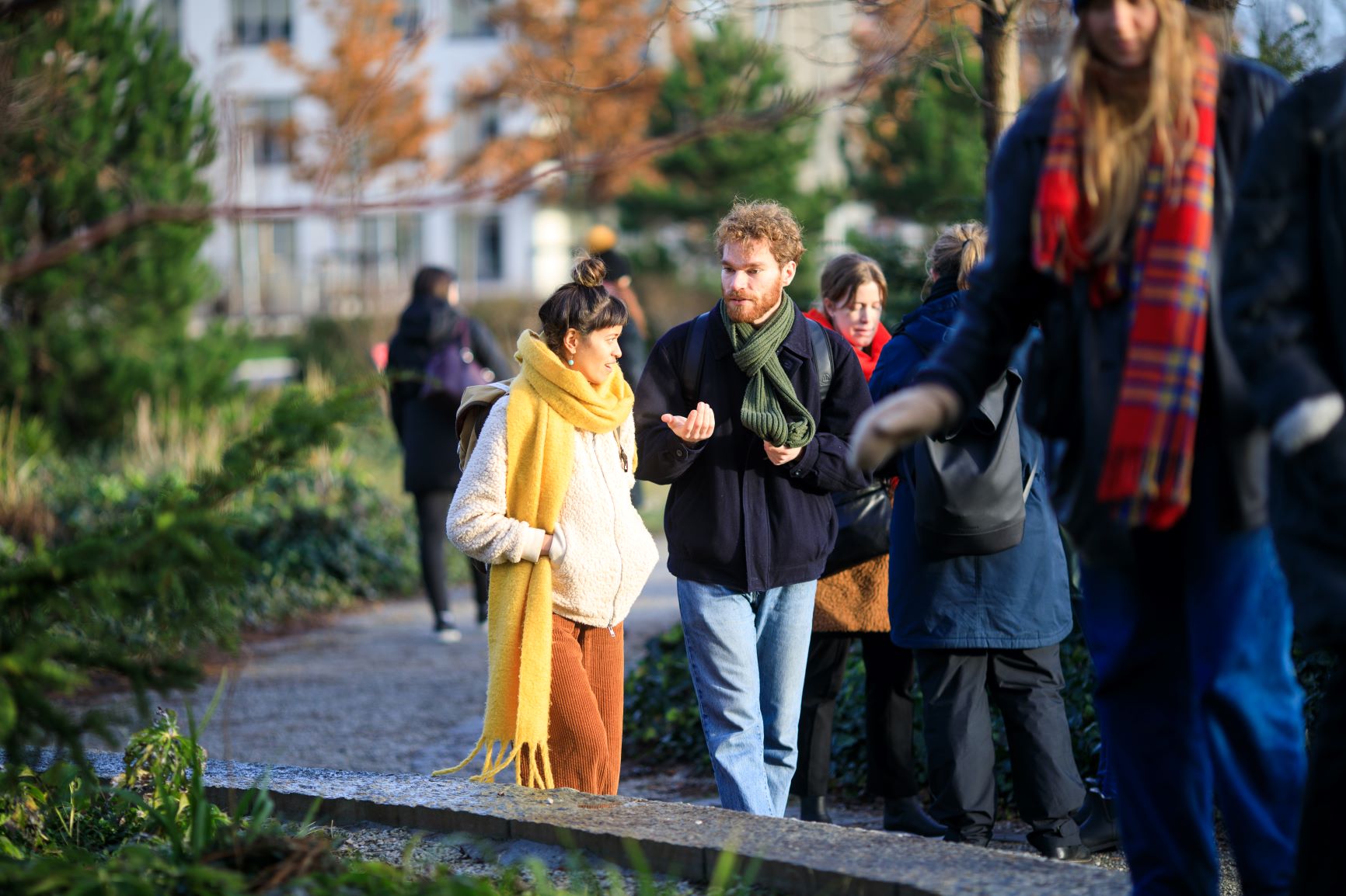 Students on an excursion