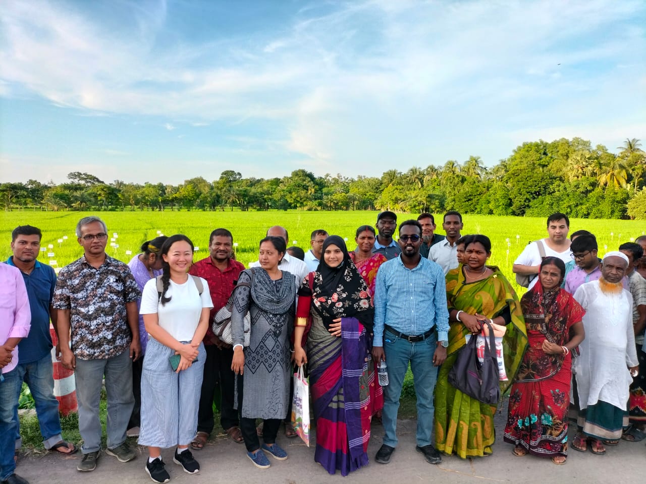 people posing in group photo