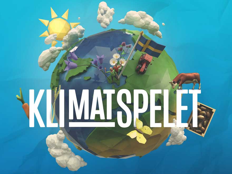 Symbolbild för klimatspelet.se. Illustration.