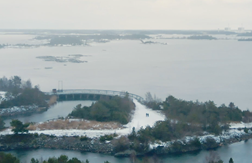 view over sea and land