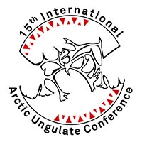Arctic ungulate conference logotype. Picture.
