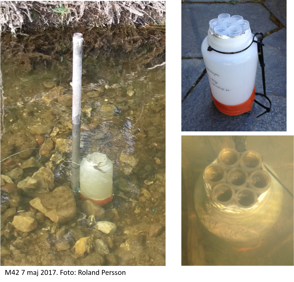 Sedimentfälla i ytvatten för analys av pesticider
